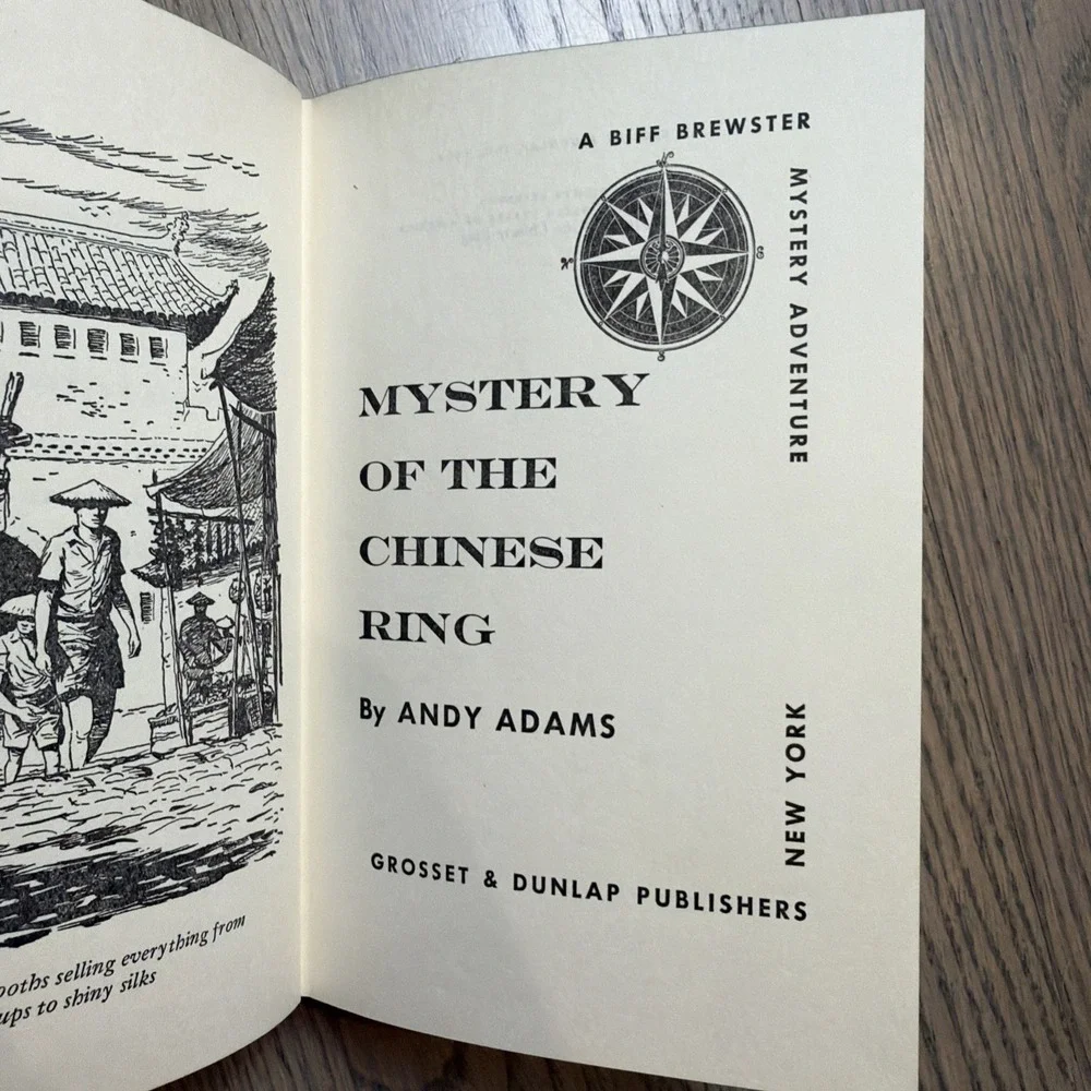 Mystery Of The‎ Chinese Ring-A Biff Brewster Mystery Adventure-RARE, EUC HC OOP